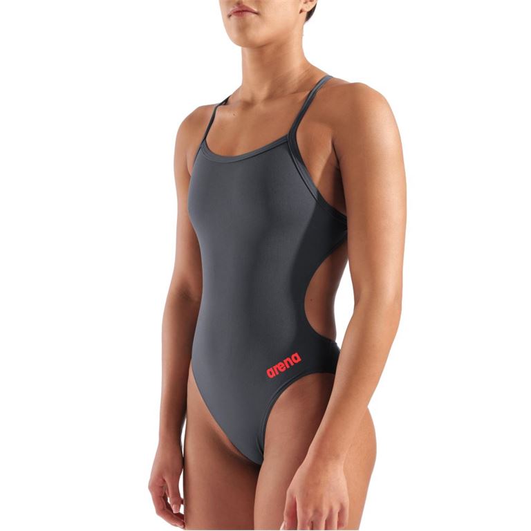 ARENA TEAM TECH SOLID ASPHALT BRIGHT CORAL ΜΑΓΙΟ ΓΥΝΑΙΚΑ - Image 4