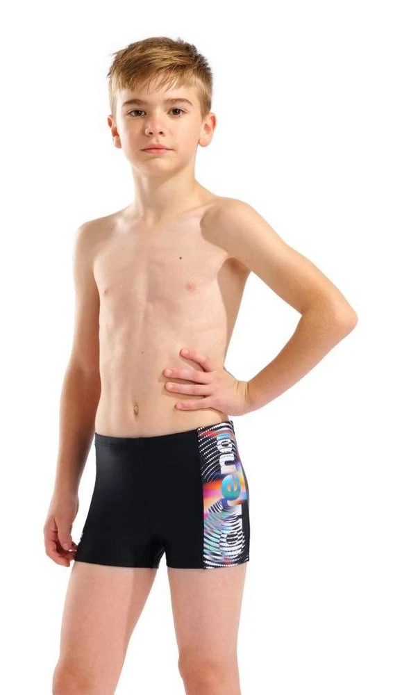 ARENA LIT LOGO SWIM SHORT BLACK MULTI ΜΑΓΙΟ ΜΠΟΞΕΡΑΚΙ