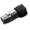 Aqualung Quick Connect Adapter αντάπτορας σωλήνα με μαύρο κολάρο και μεταλλικό σπείρωμα