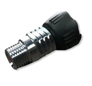 Aqualung Quick Connect Adapter αντάπτορας σωλήνα με μαύρο κολάρο και μεταλλικό σπείρωμα