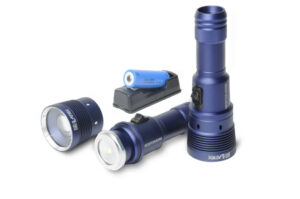 Best Divers Super Bellatrix φακός κατάδυσης 2200 lumens σε μπλε χρώμα με μπαταρία και φορτιστή