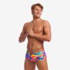 Funky Trunks Classic Trunks ανδρικό μαγιό boxer με πολύχρωμο print Radar Rage