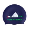 Funky Trunks Sitting Duck σκουφάκι κολύμβησης σιλικόνης σε navy με σχέδιο πάπιας
