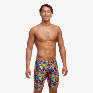 Ανδρικό jammer προπόνησης Funky Trunks με πολύχρωμο print Colour Funk