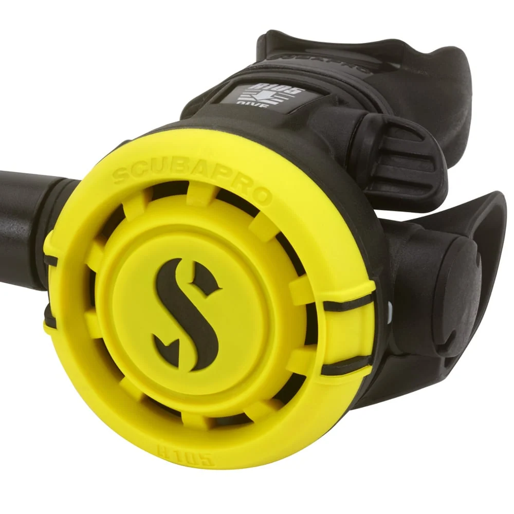 Χταπόδι Scubapro R105 με κίτρινο κάλυμμα και επιστόμιο Hi-Flow