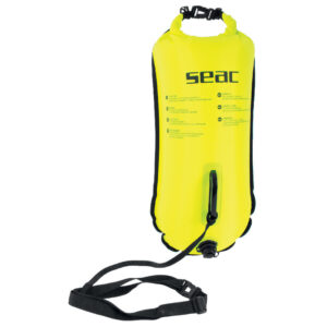 Seac Safe Dry κίτρινη σημαδούρα κολύμβησης με στεγανή θήκη και ζώνη