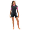 Seac Sense Short Lady γυναικείο μονοσόρτς 2,5mm σε μαύρο με ροζ ώμους