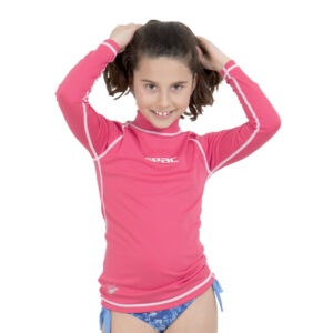 Seac T-Sun Long Girl ροζ παιδική αντηλιακή μπλούζα με μακριά μανίκια