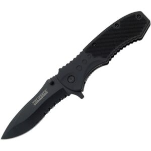 Tac-Force TF-800BK μαύρος σουγιάς με λεπίδα drop point και μερική οδόντωση