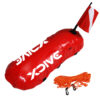XDive Notos κόκκινη οβάλ σημαδούρα με σημαία και σχοινί